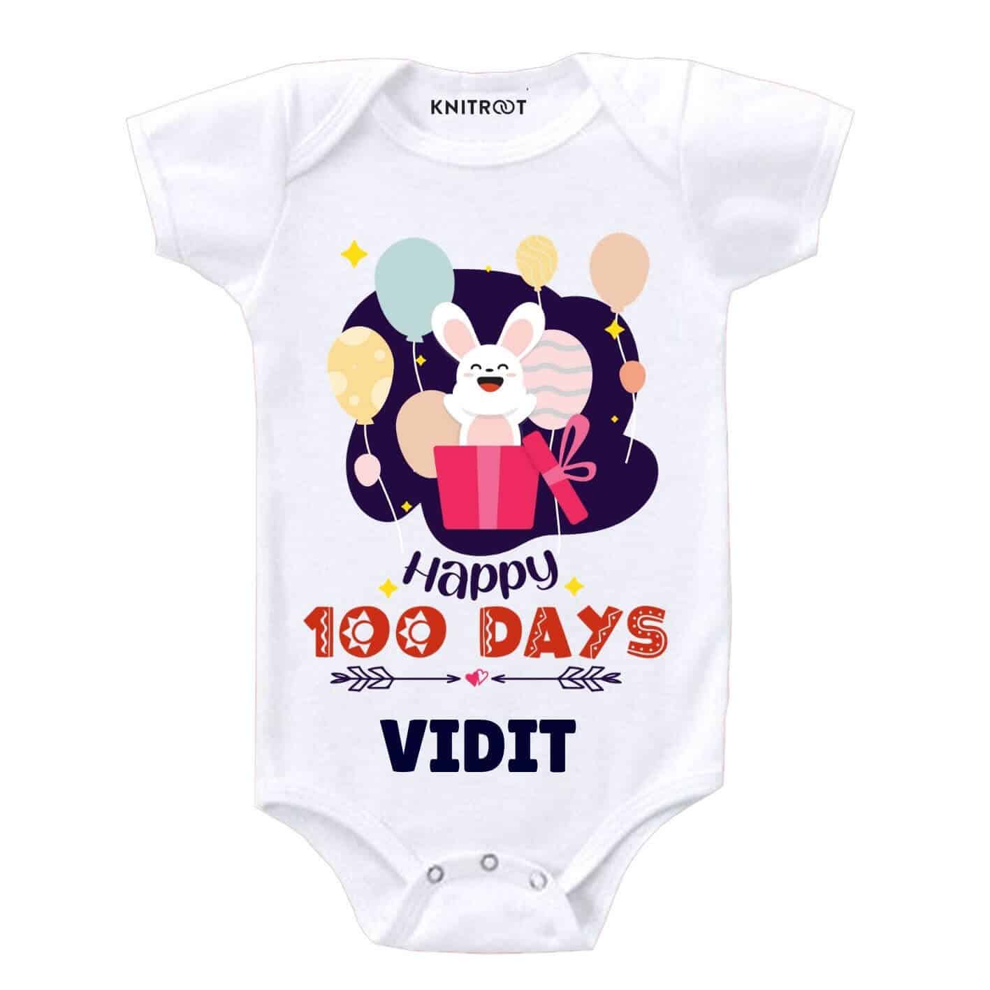 Happy 100 Days customize Clothes