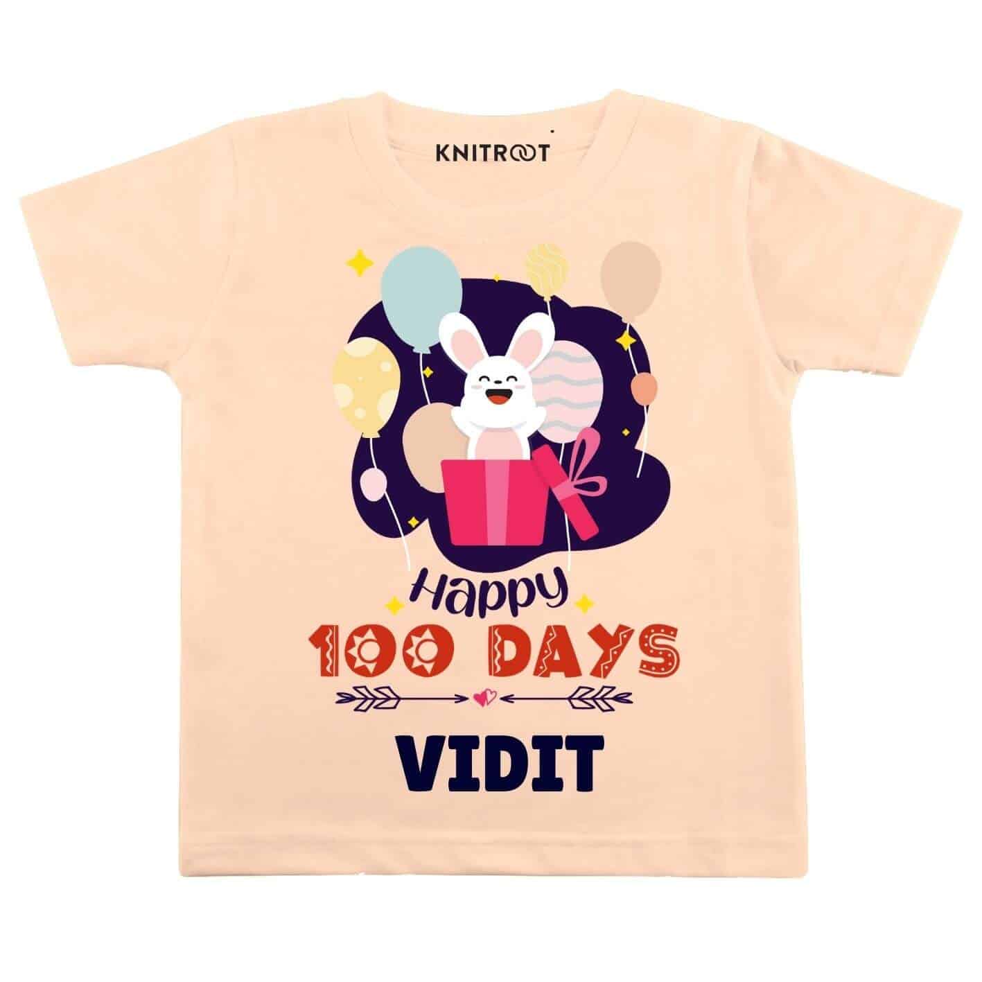 Happy 100 Days customize Clothes