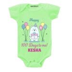 Happy 100 days to me Baby Outfit