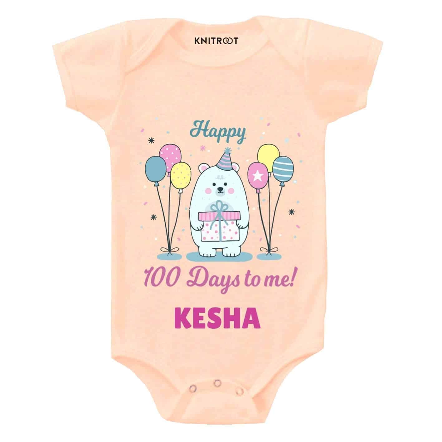 Happy 100 days to me Baby Outfit