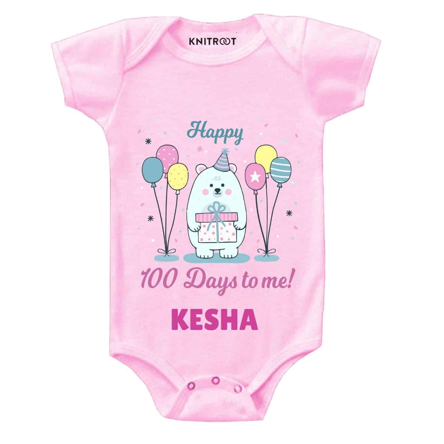 Happy 100 days to me Baby Outfit