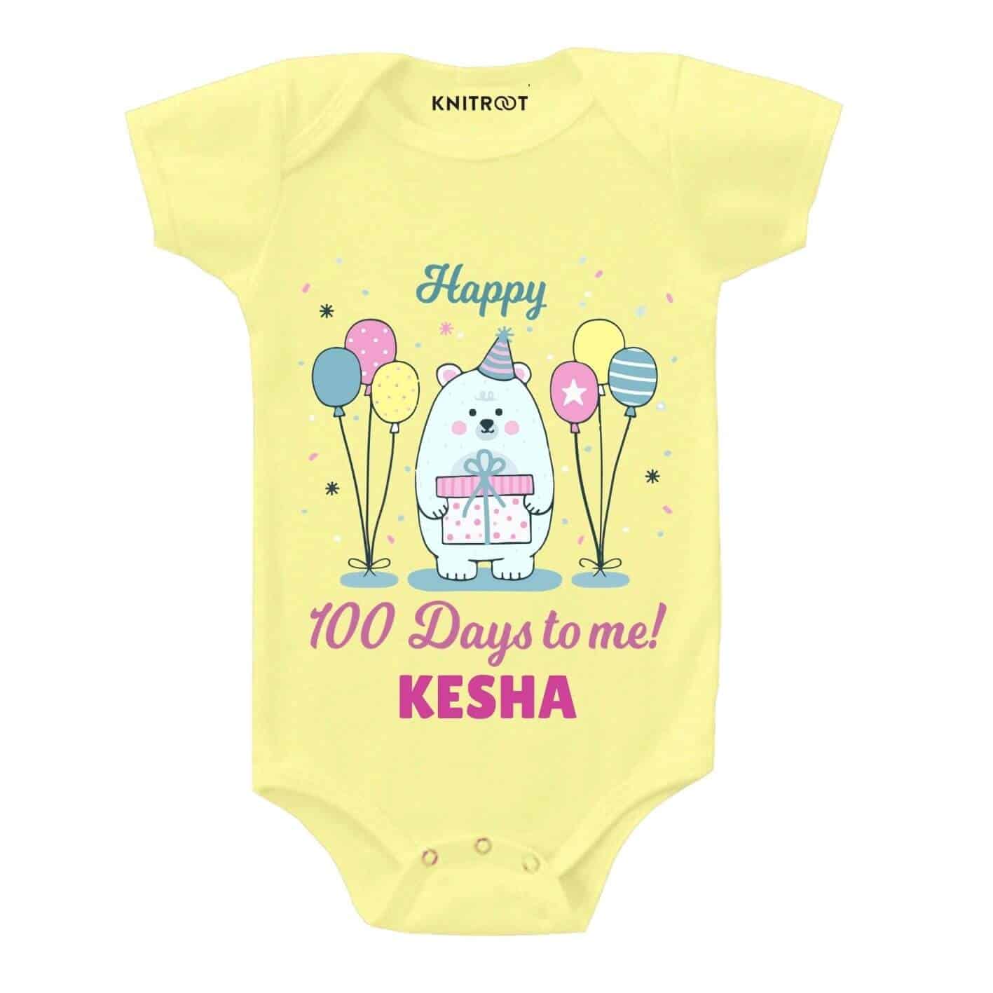 Happy 100 days to me Baby Outfit