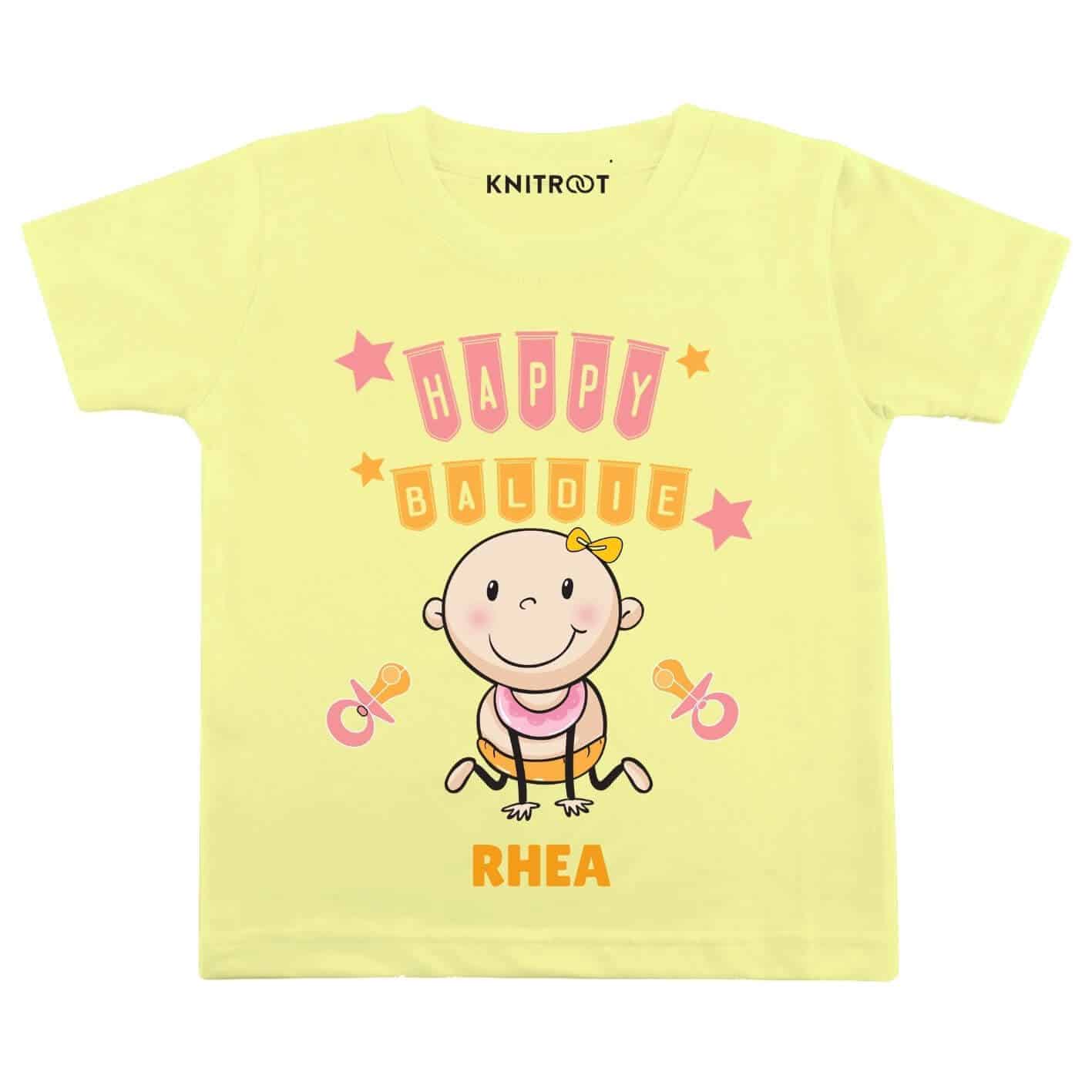 Happy Baldie Personalize baby wear
