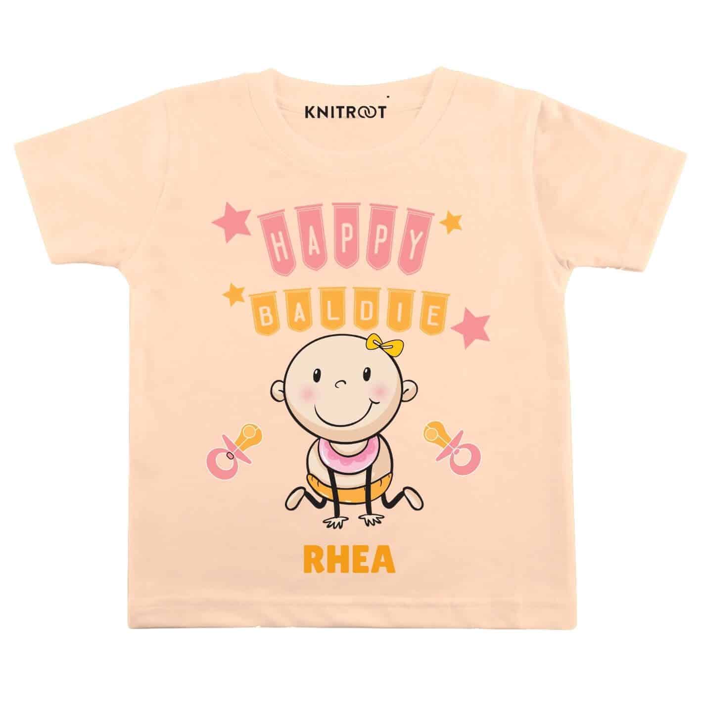 Happy Baldie Personalize baby wear