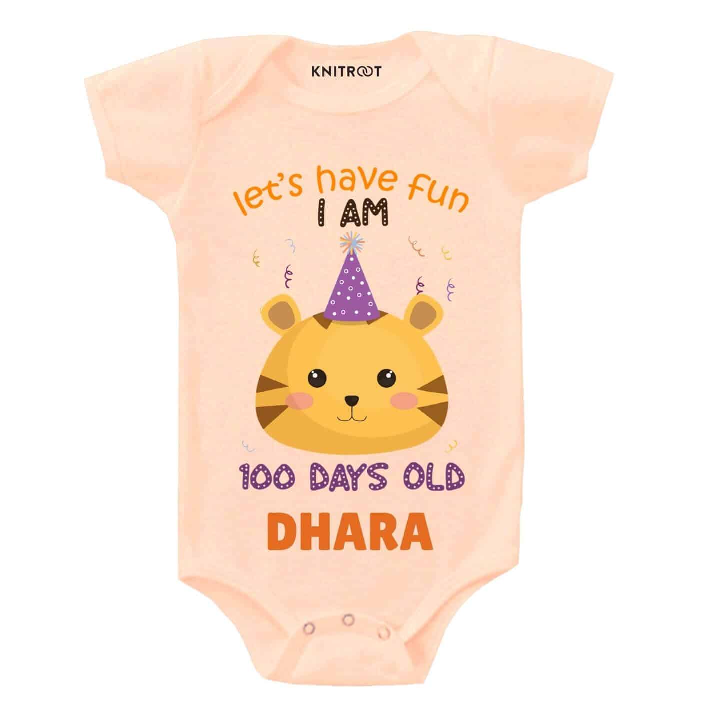 Have Fun 100 days old Baby Wear