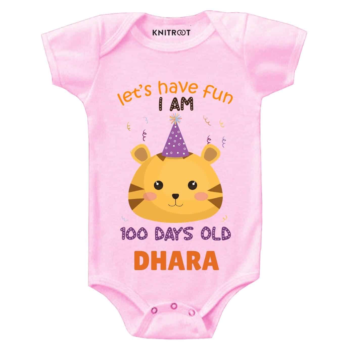 Have Fun 100 days old Baby Wear