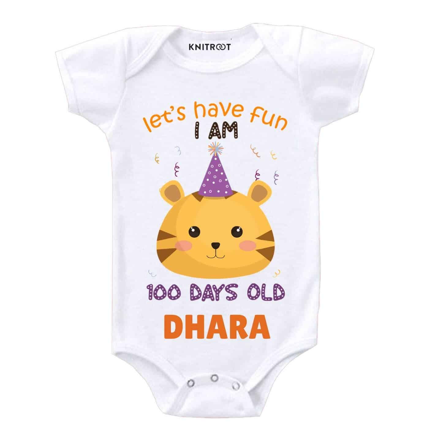 Have Fun 100 days old Baby Wear