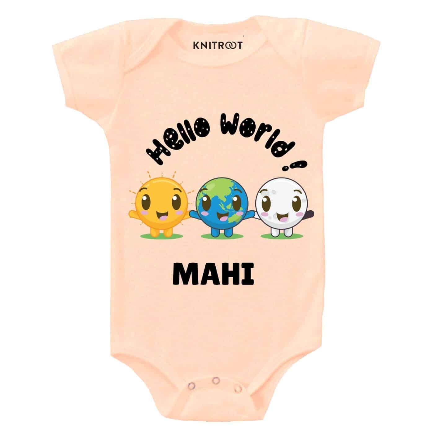 Hello World Newborn clothes