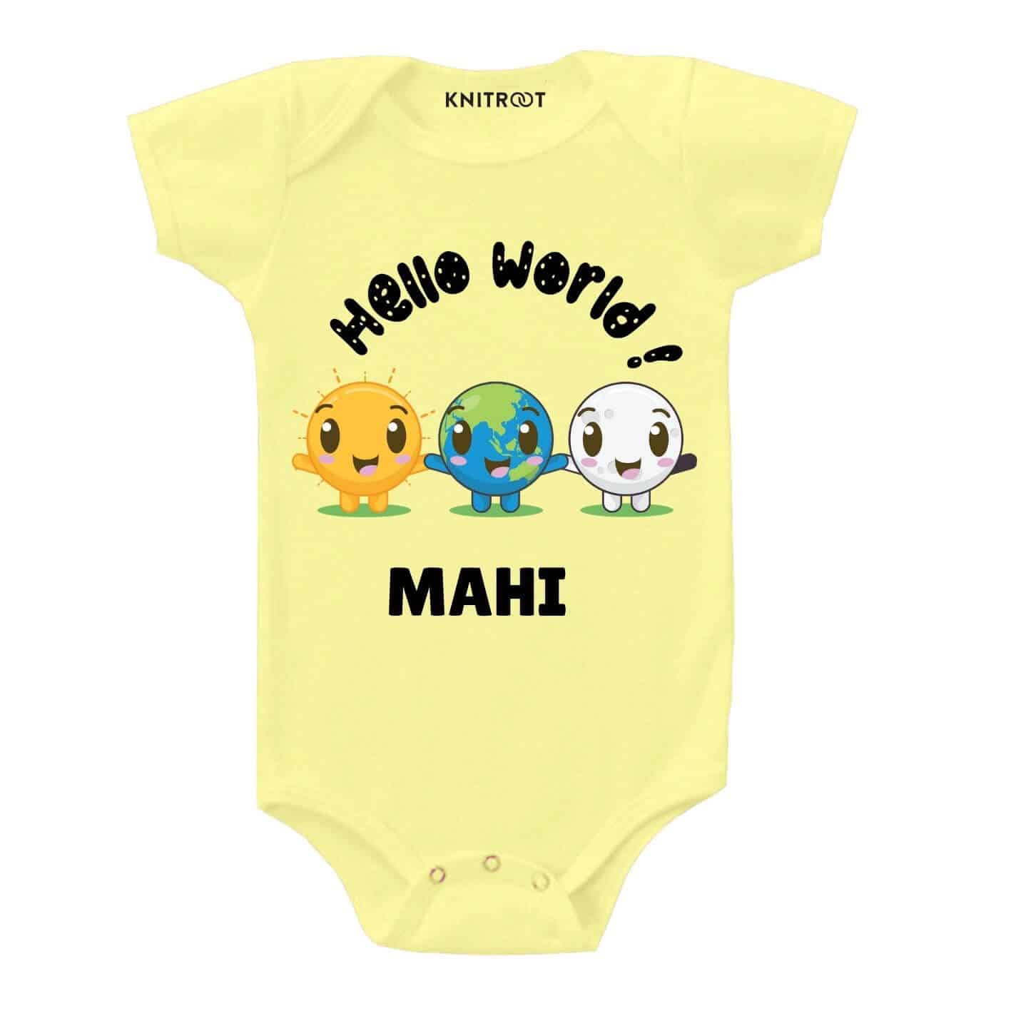 Hello World Newborn clothes