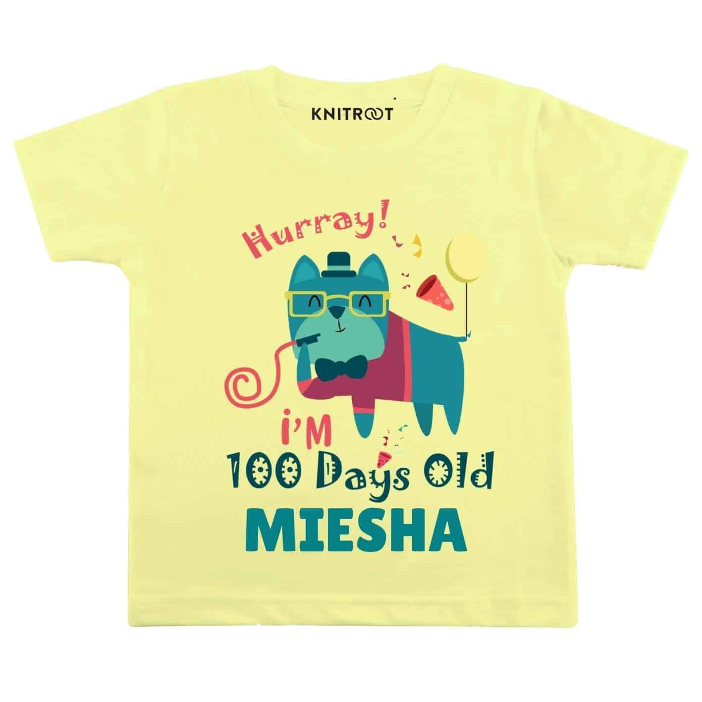 Hurray i'm 100 days old Baby wear