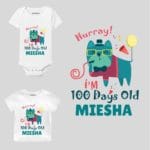 Hurray i'm 100 days old Baby wear