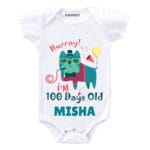 Hurray i’m 100 days old Baby wear