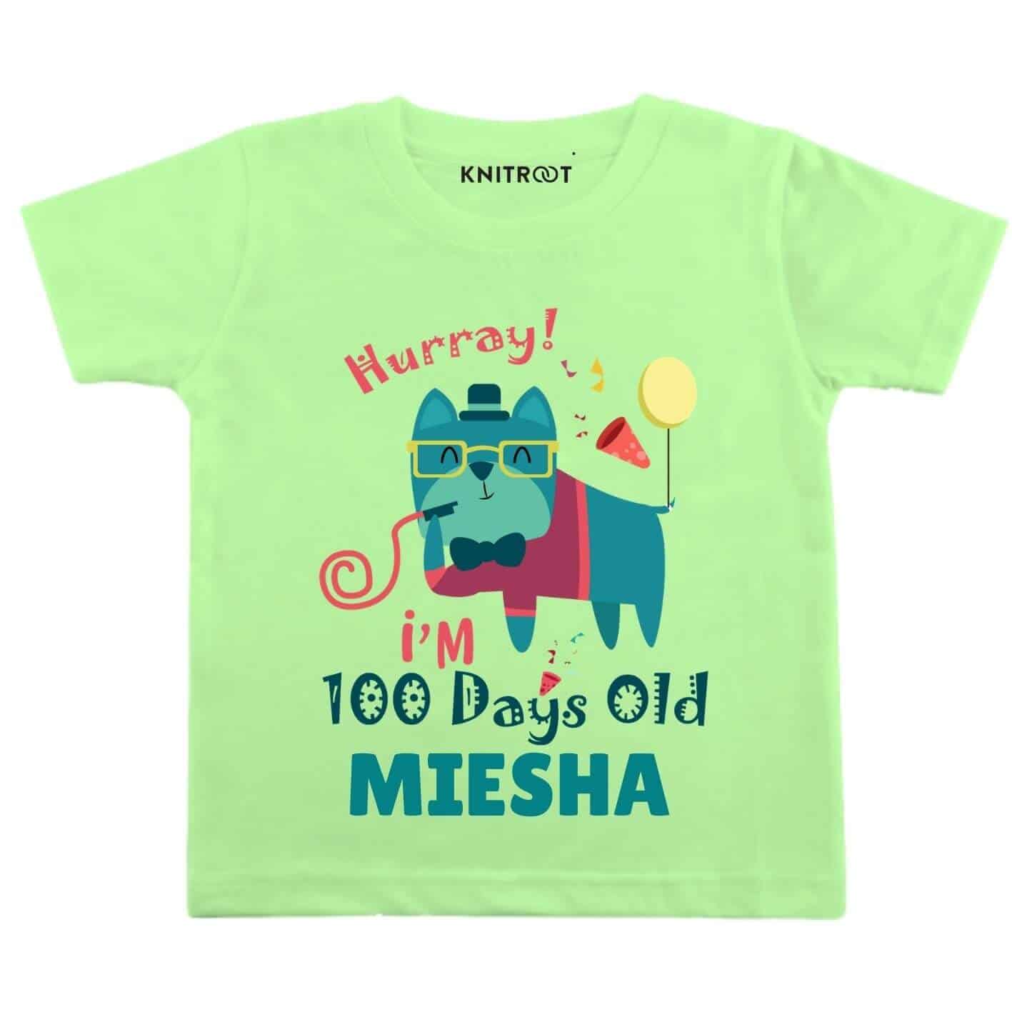 Hurray i'm 100 days old Baby wear