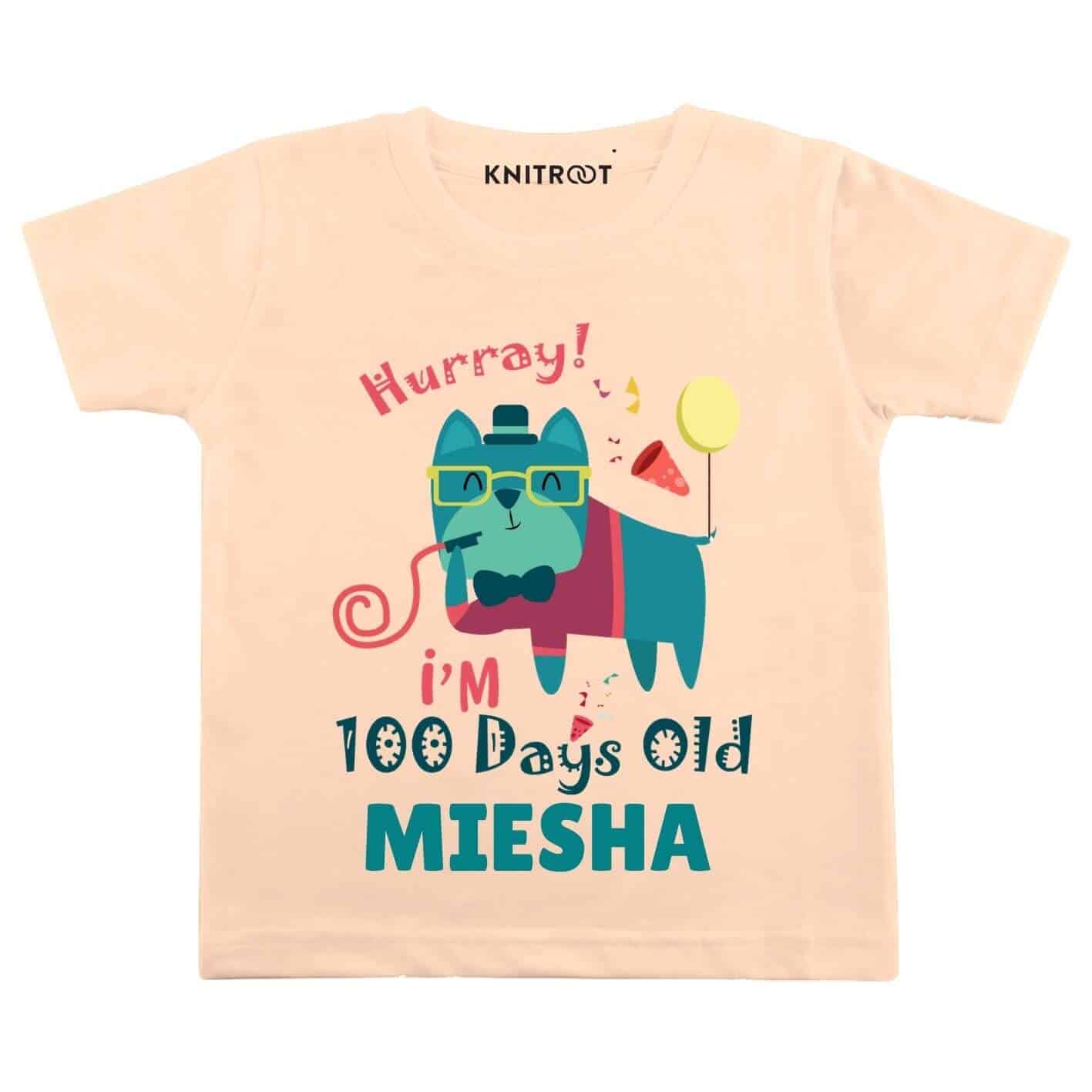 Hurray i'm 100 days old Baby wear