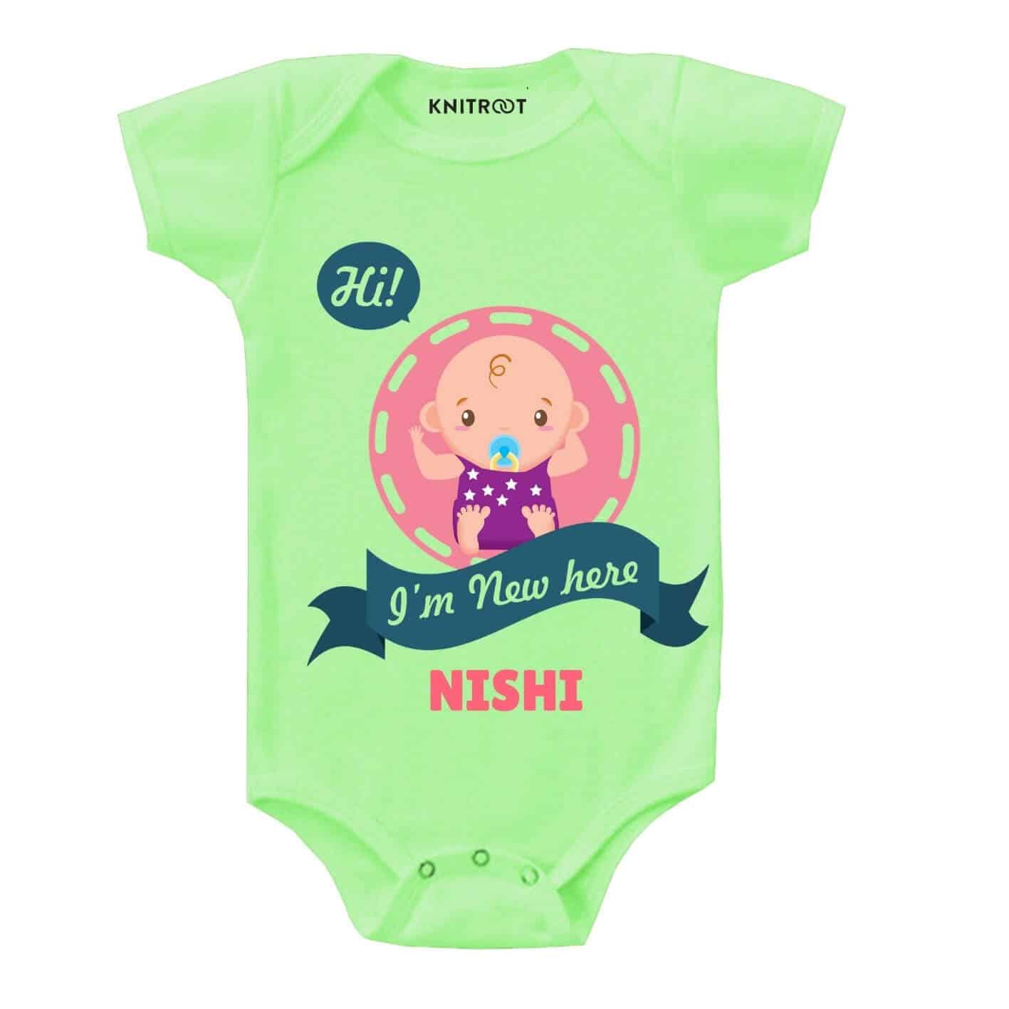 I'm new here Newborn Outfit