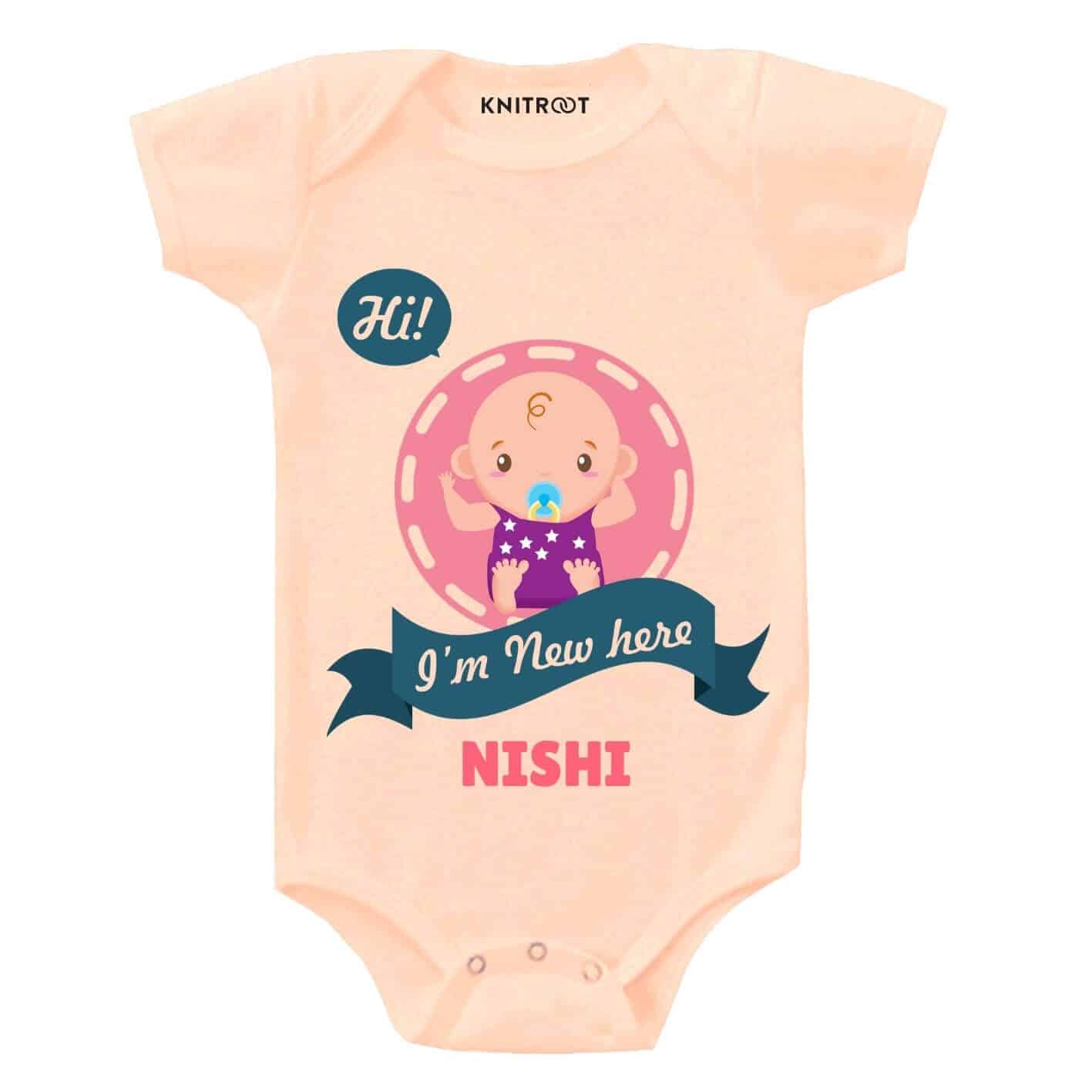 I'm new here Newborn Outfit