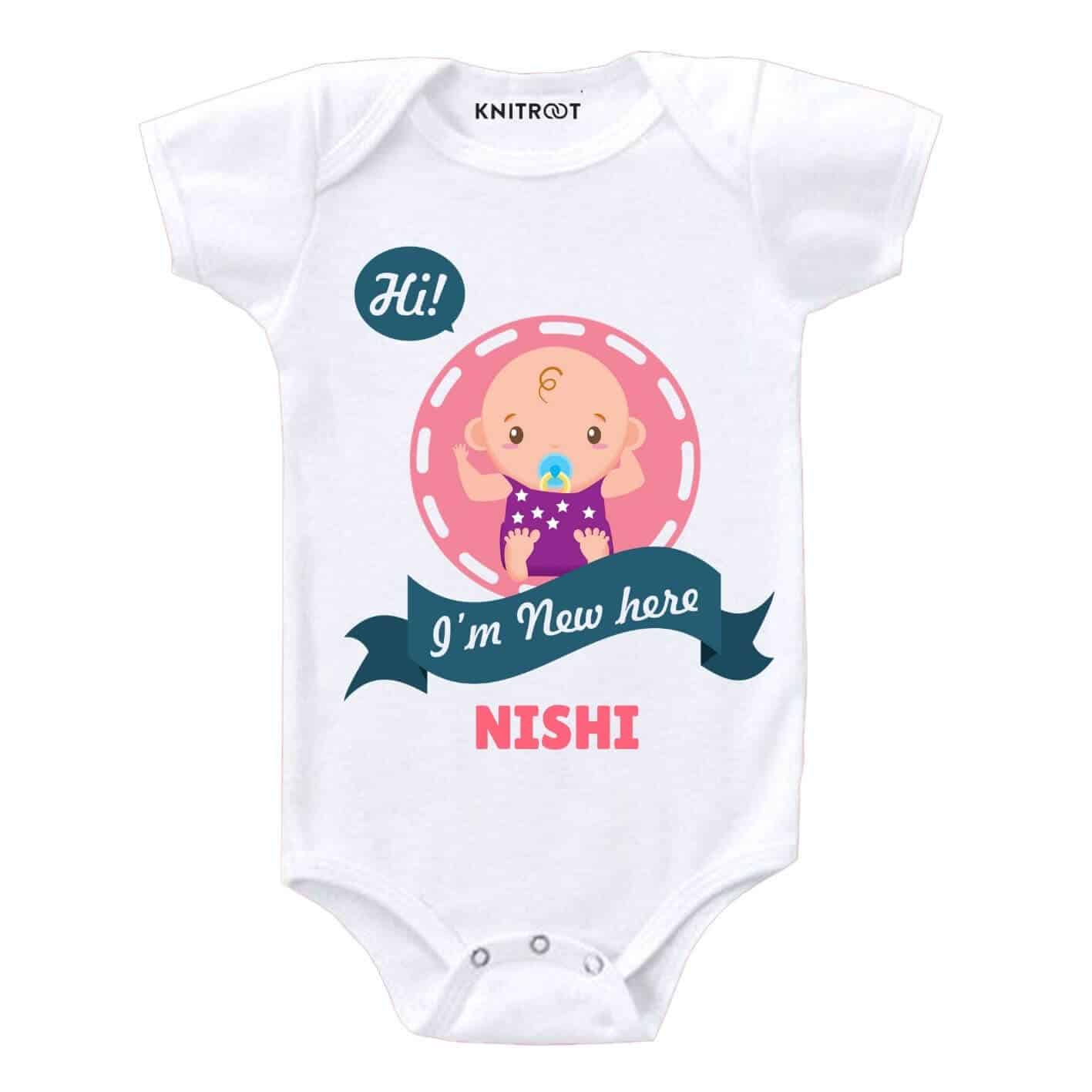 I'm new here Newborn Outfit