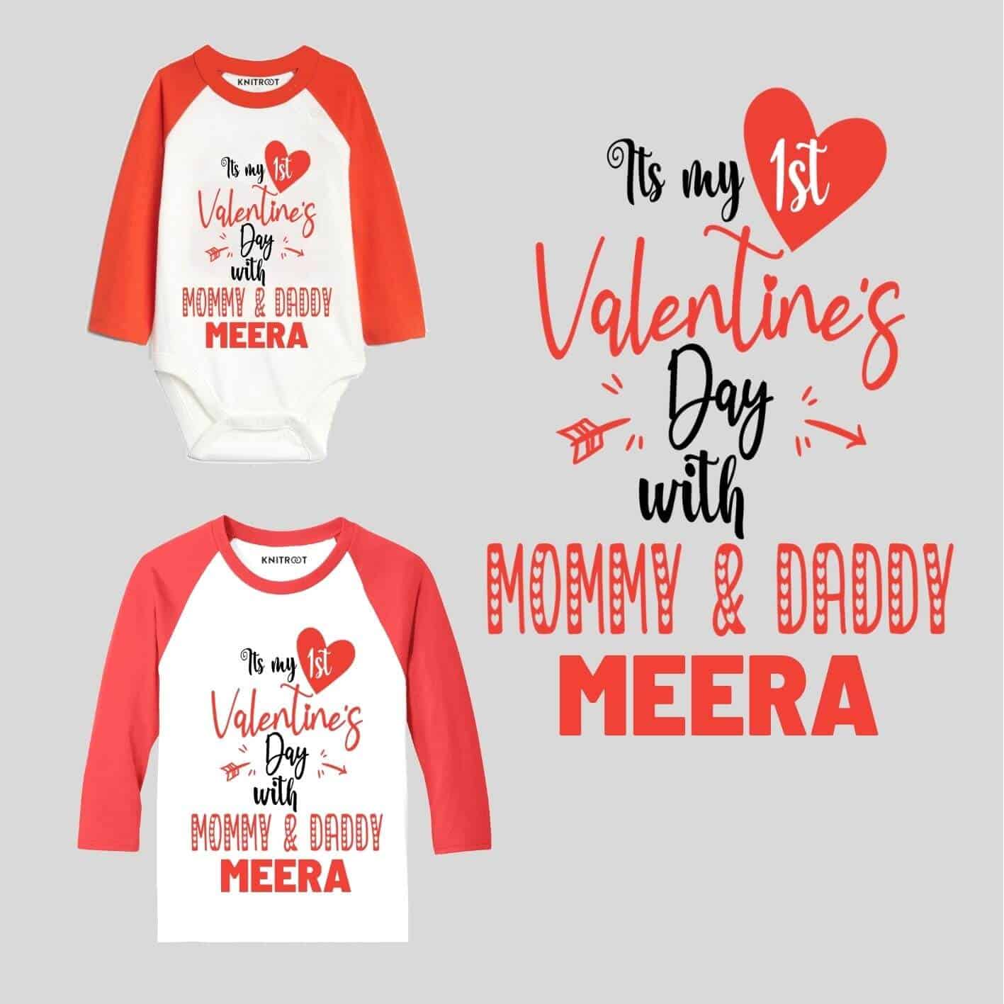 It's my 1st Valentine day with Mommy and Daddy my 1st valentine