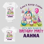 Keep Calm Dad Birthday Baby Wear