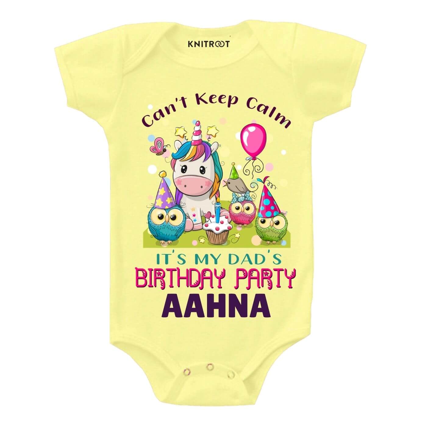 Keep Calm Dad Birthday Baby Wear