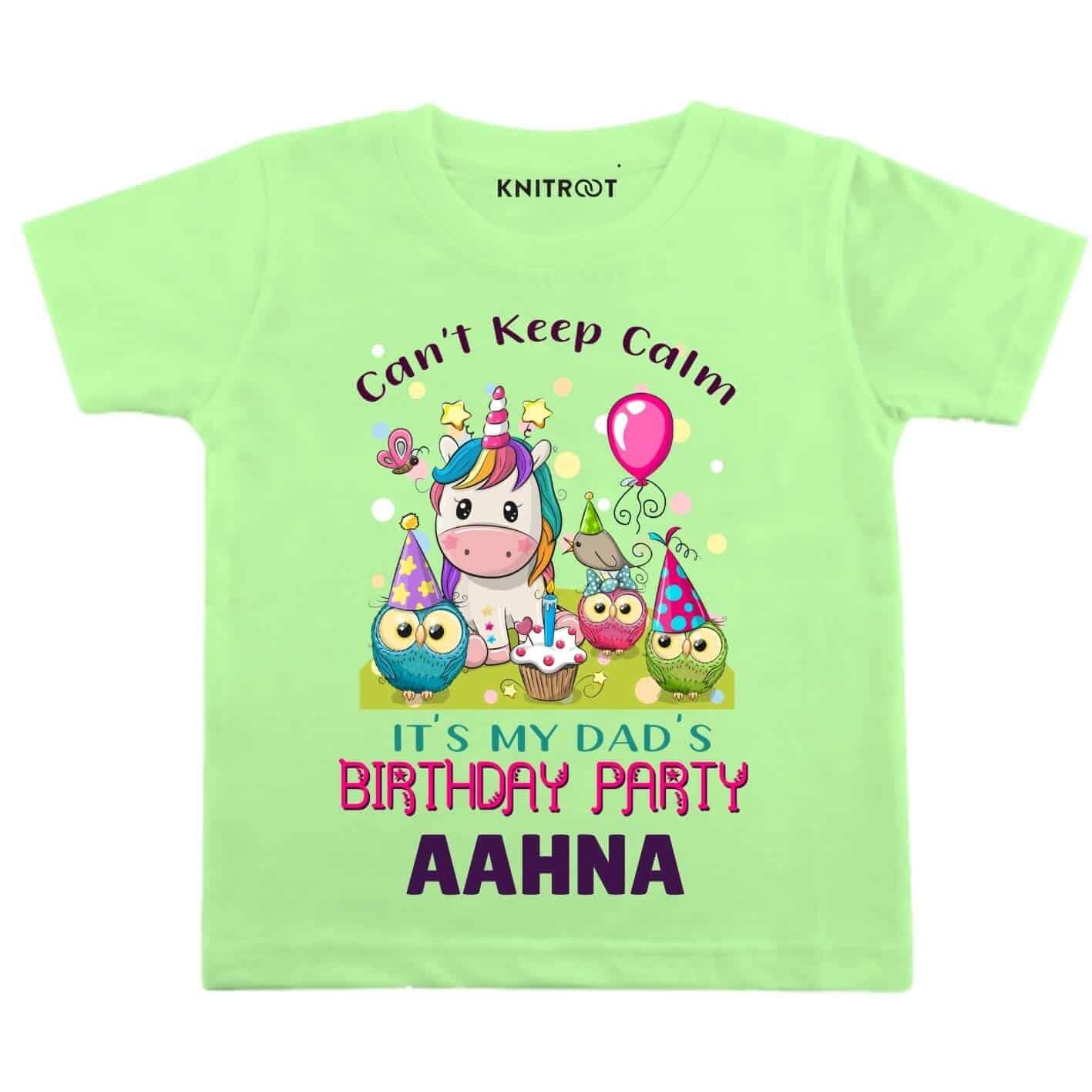 Keep Calm Dad Birthday Baby Wear