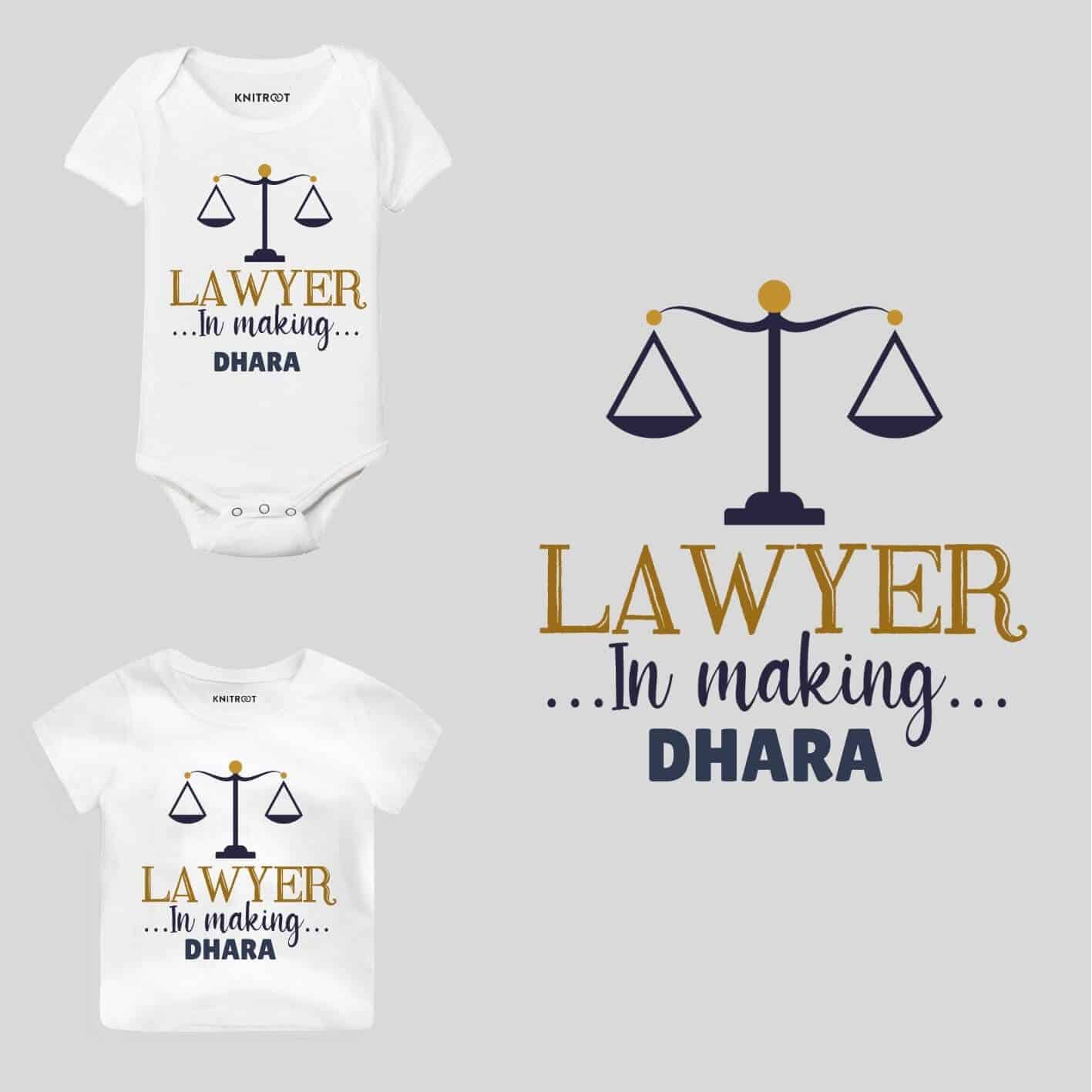Lawyer in making Baby Clothes