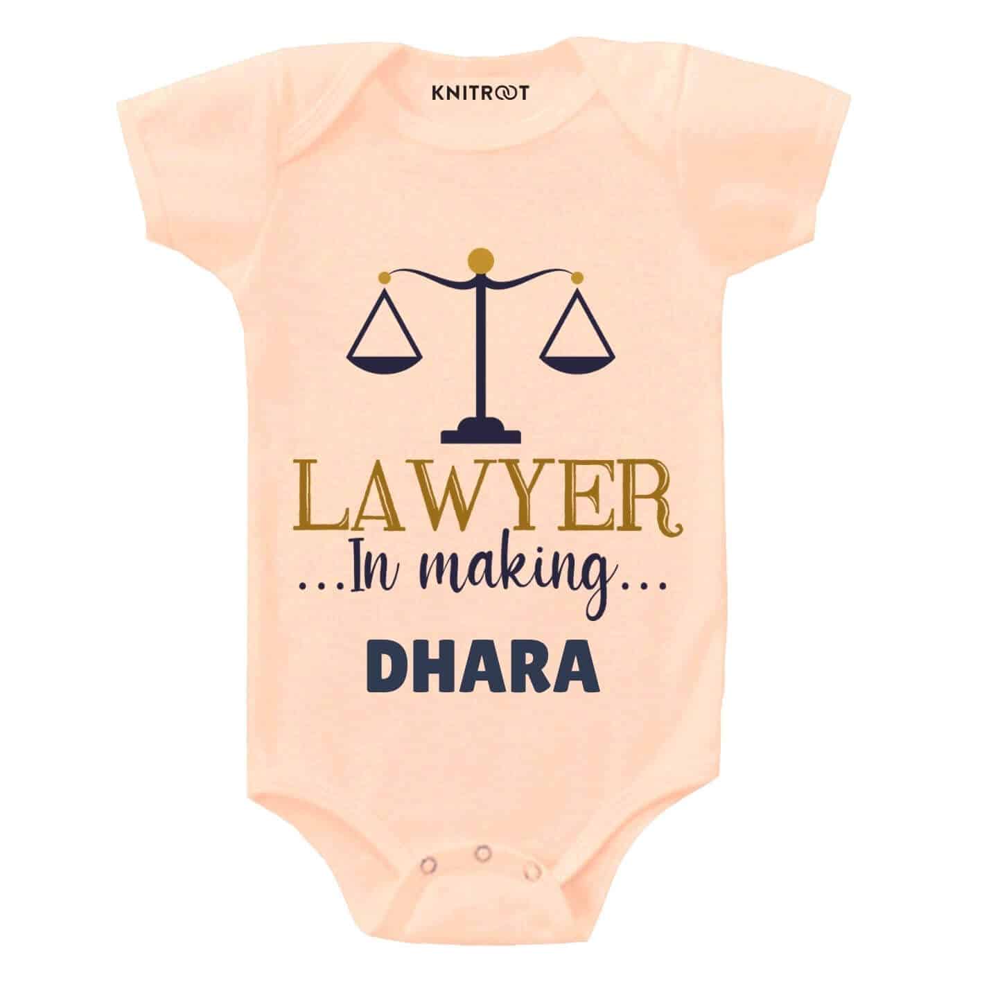 Lawyer in making Baby Romper