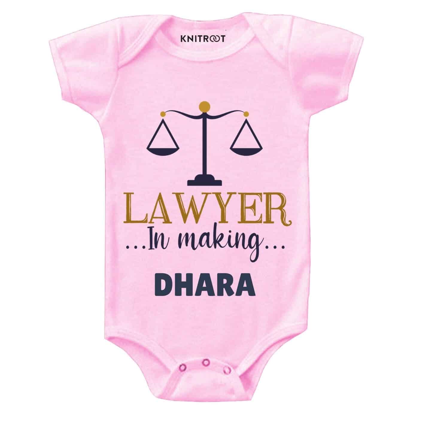 Lawyer in making Baby Romper