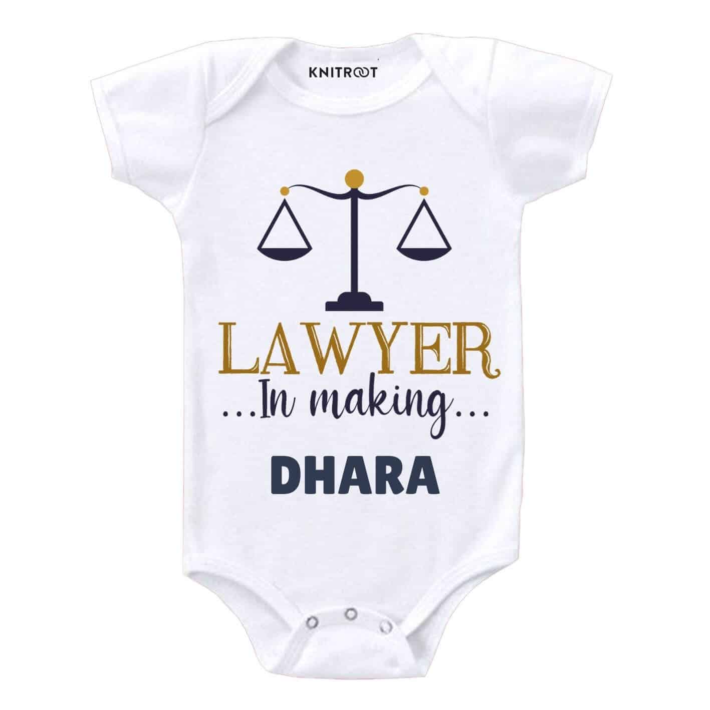 Lawyer in making Baby Romper