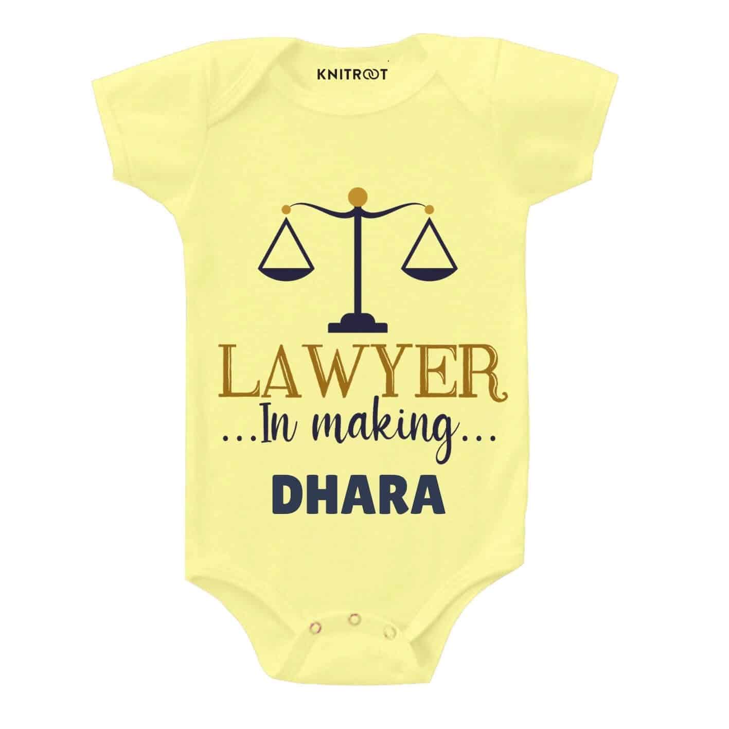 Lawyer in making Baby Romper