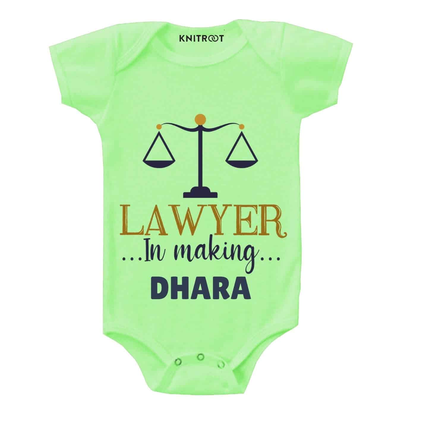 Lawyer in making Baby Romper