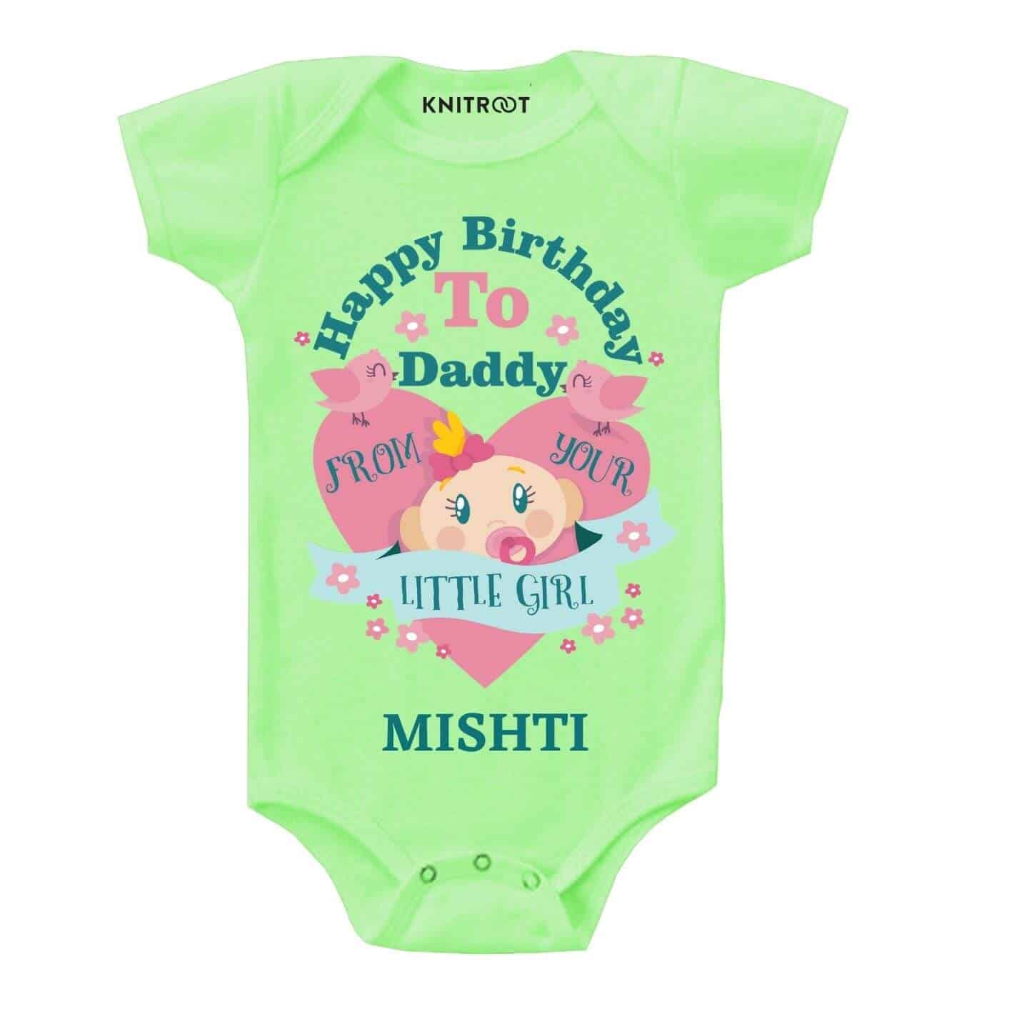 Little Girl Dad Birthday wear