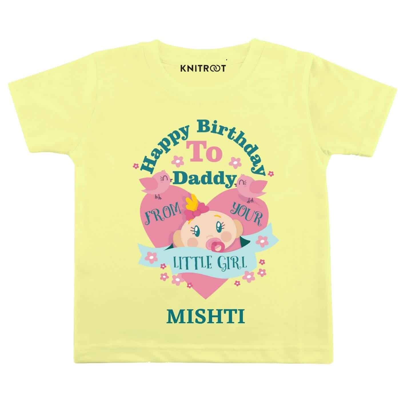 Little Girl Dad Birthday wear