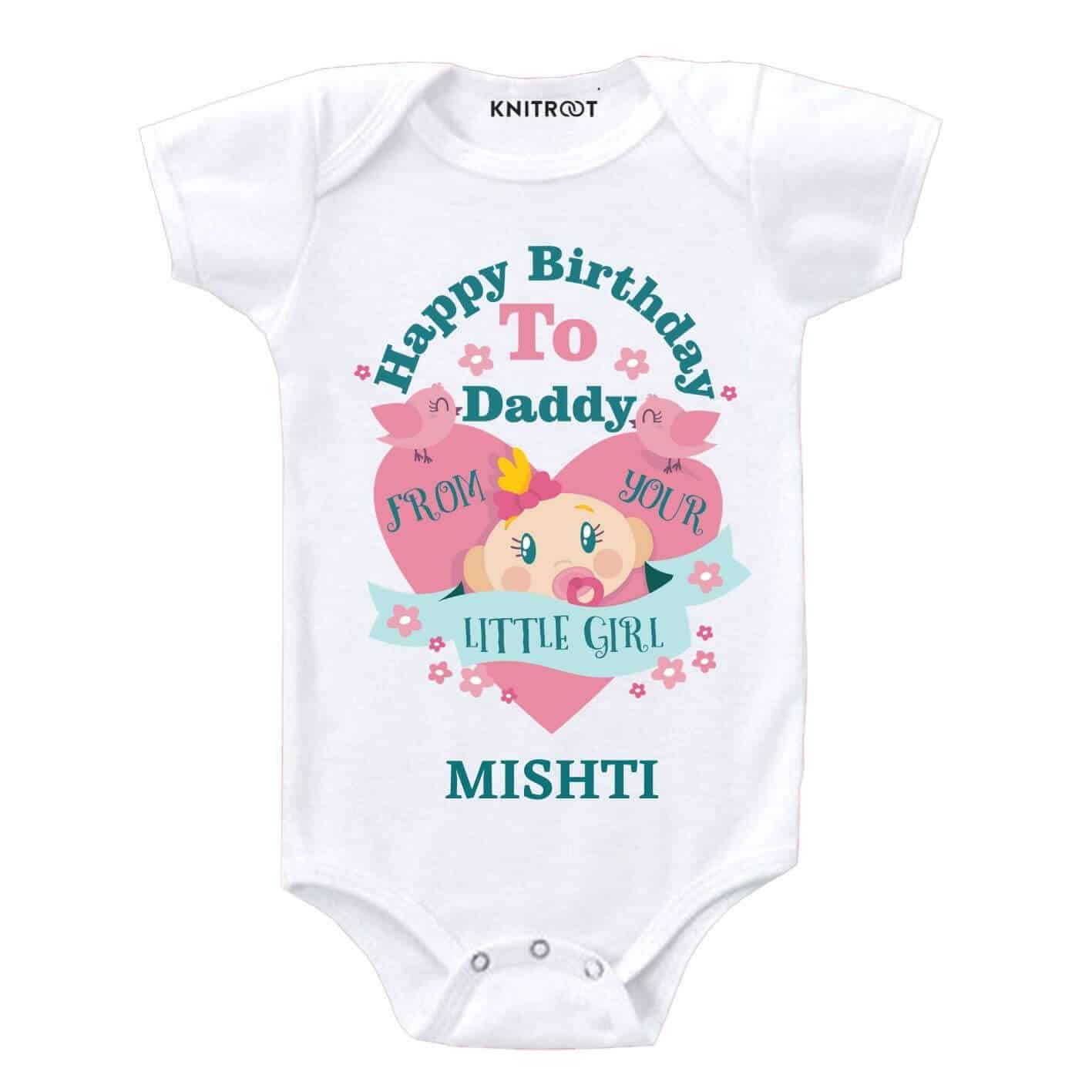 Little Girl Dad Birthday wear