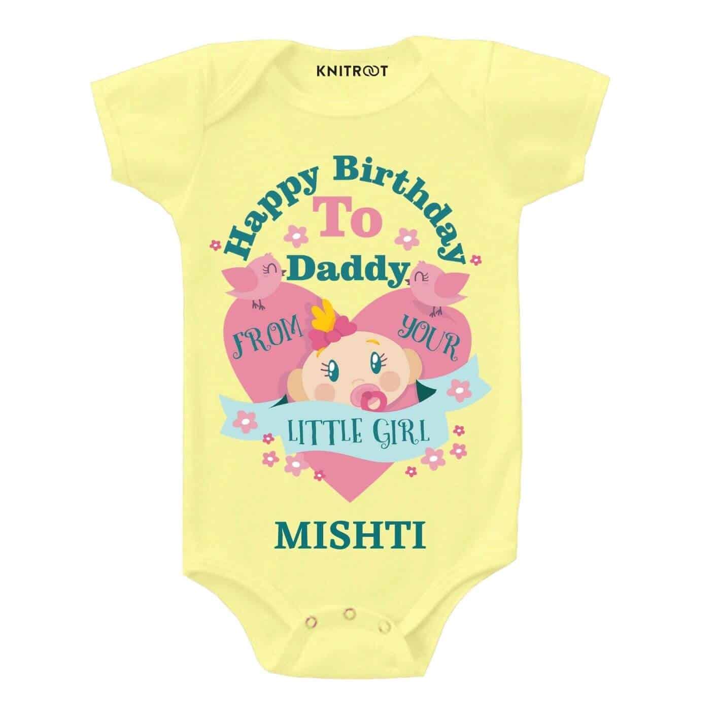 Little Girl Dad Birthday wear