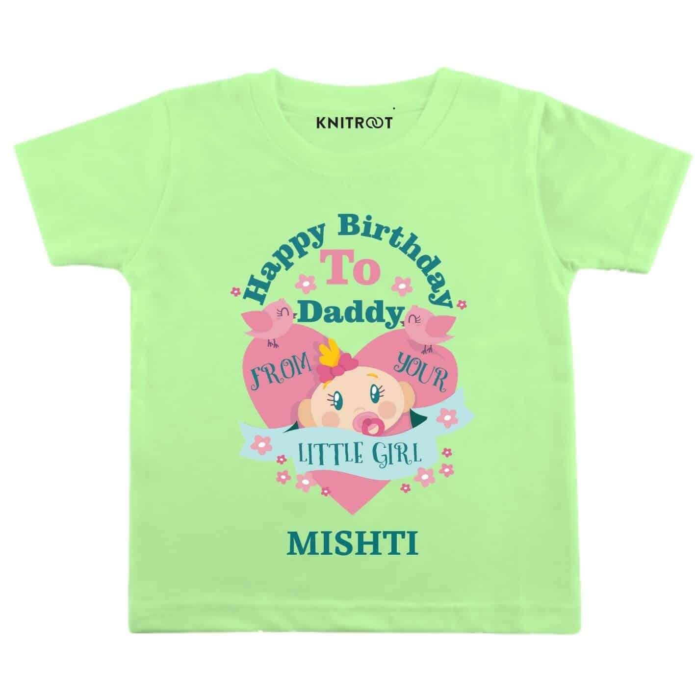 Little Girl Dad Birthday wear