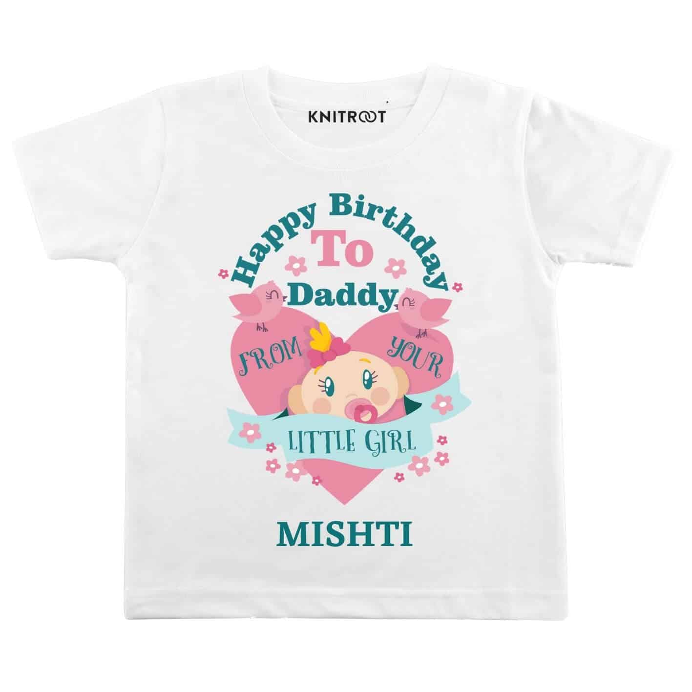 Little Girl Dad Birthday wear