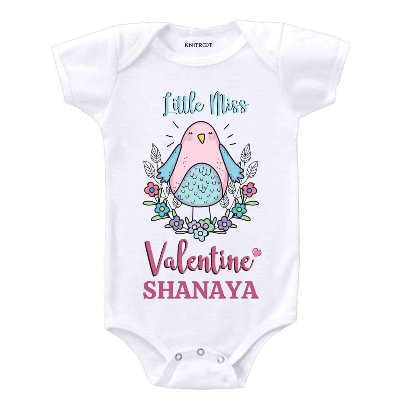 Little Miss Valentine Baby Onesie