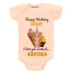 Love You Dad Birthday Baby Clothes