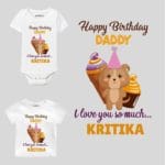 Love You Dad Birthday Baby Clothes