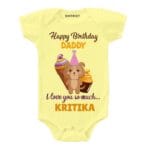 Love You Dad Birthday Baby Clothes
