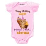 Love You Dad Birthday Baby Clothes