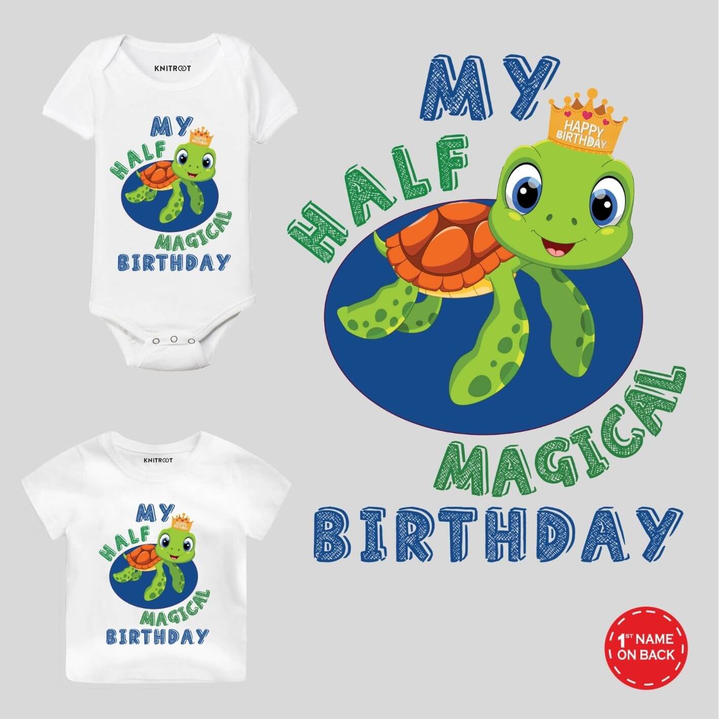 Magical My Half Birthday baby's half birthday outfit