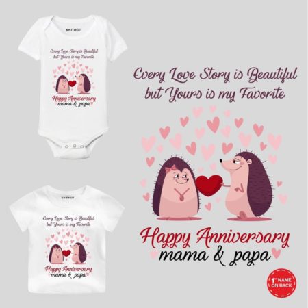 Mama Papa Anniversary Outfit