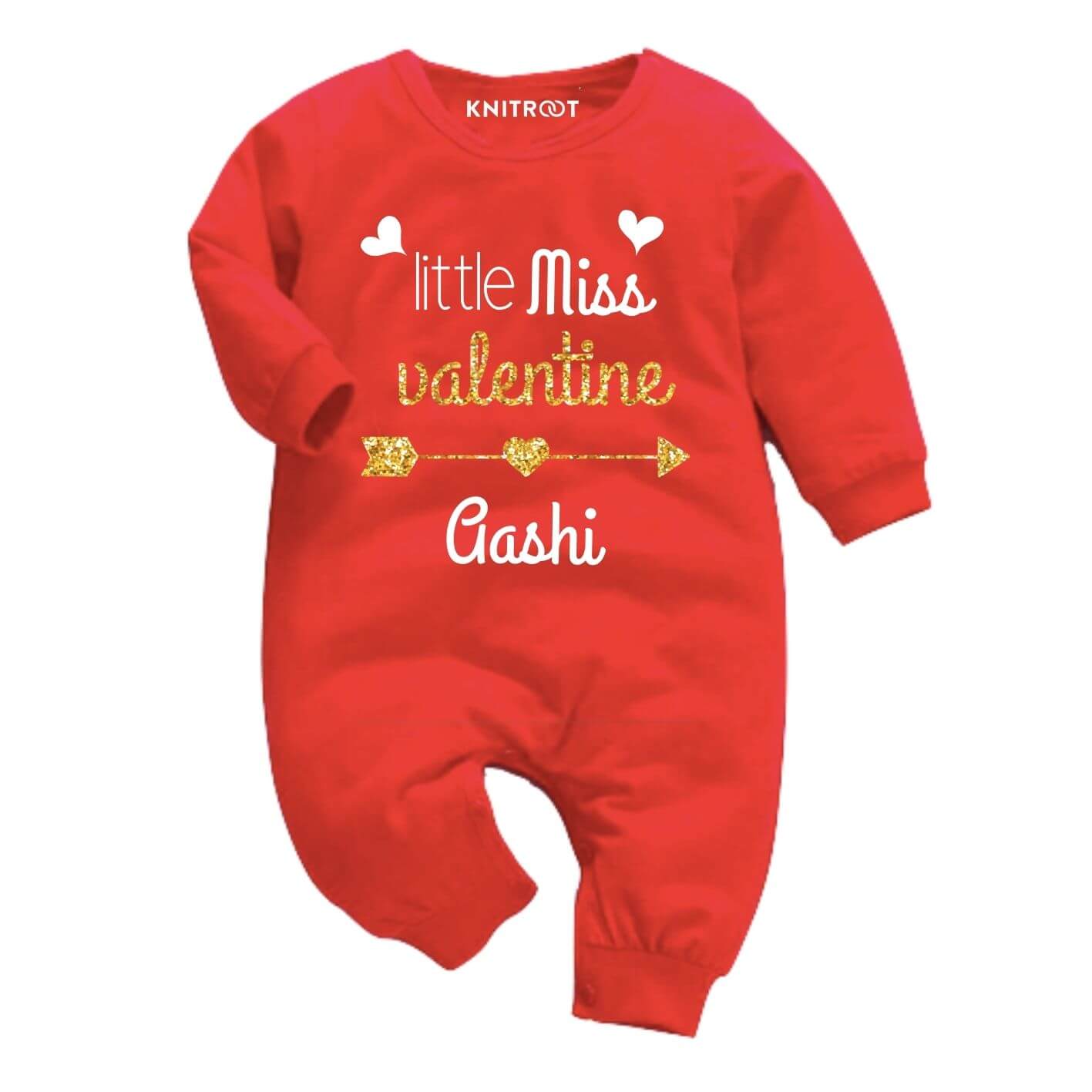 Miss valentine valentines day outfit for baby girl
