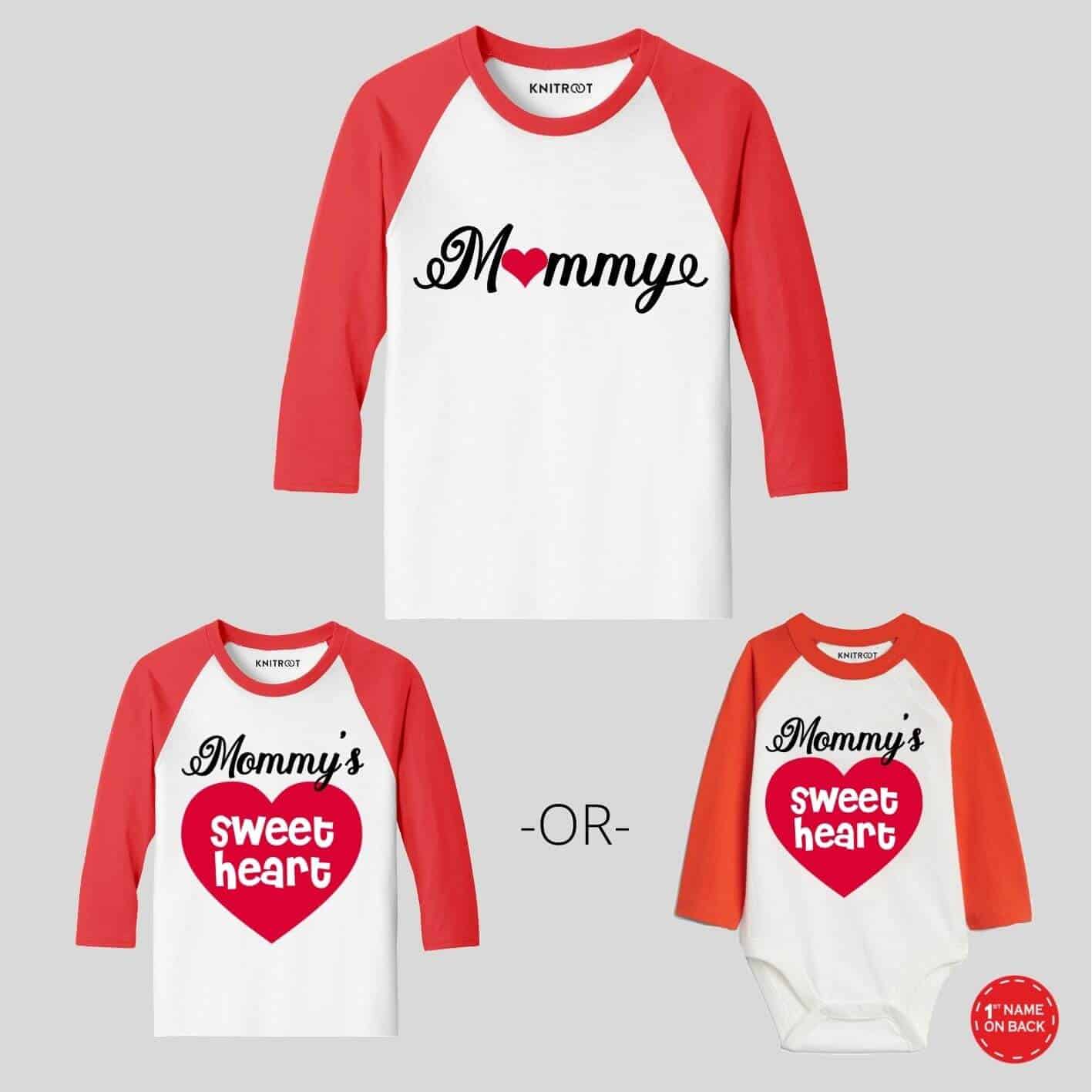 Mommy sweat heart Combo Wear kids combo