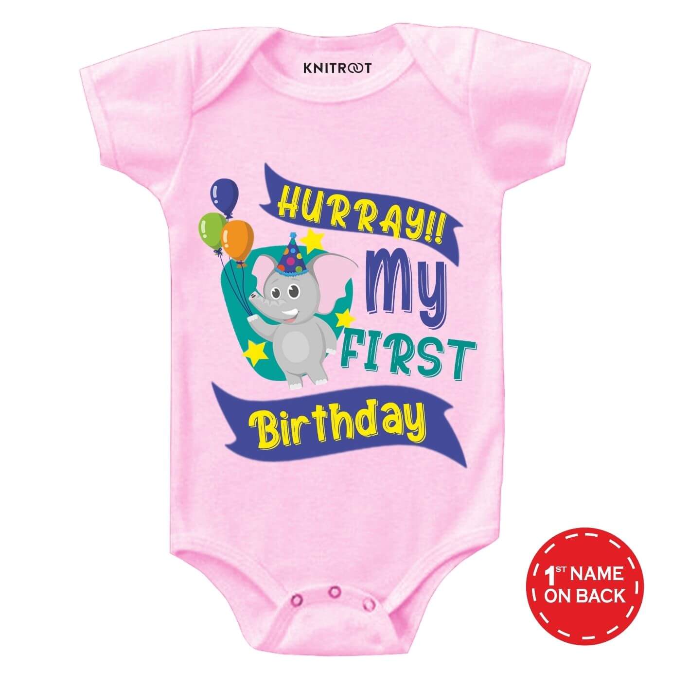 My First Birthday Personalized Wear