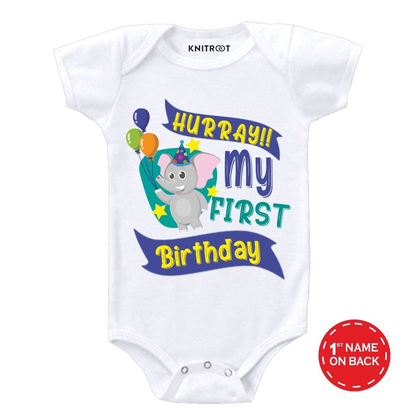 My First Birthday Personalized Wear