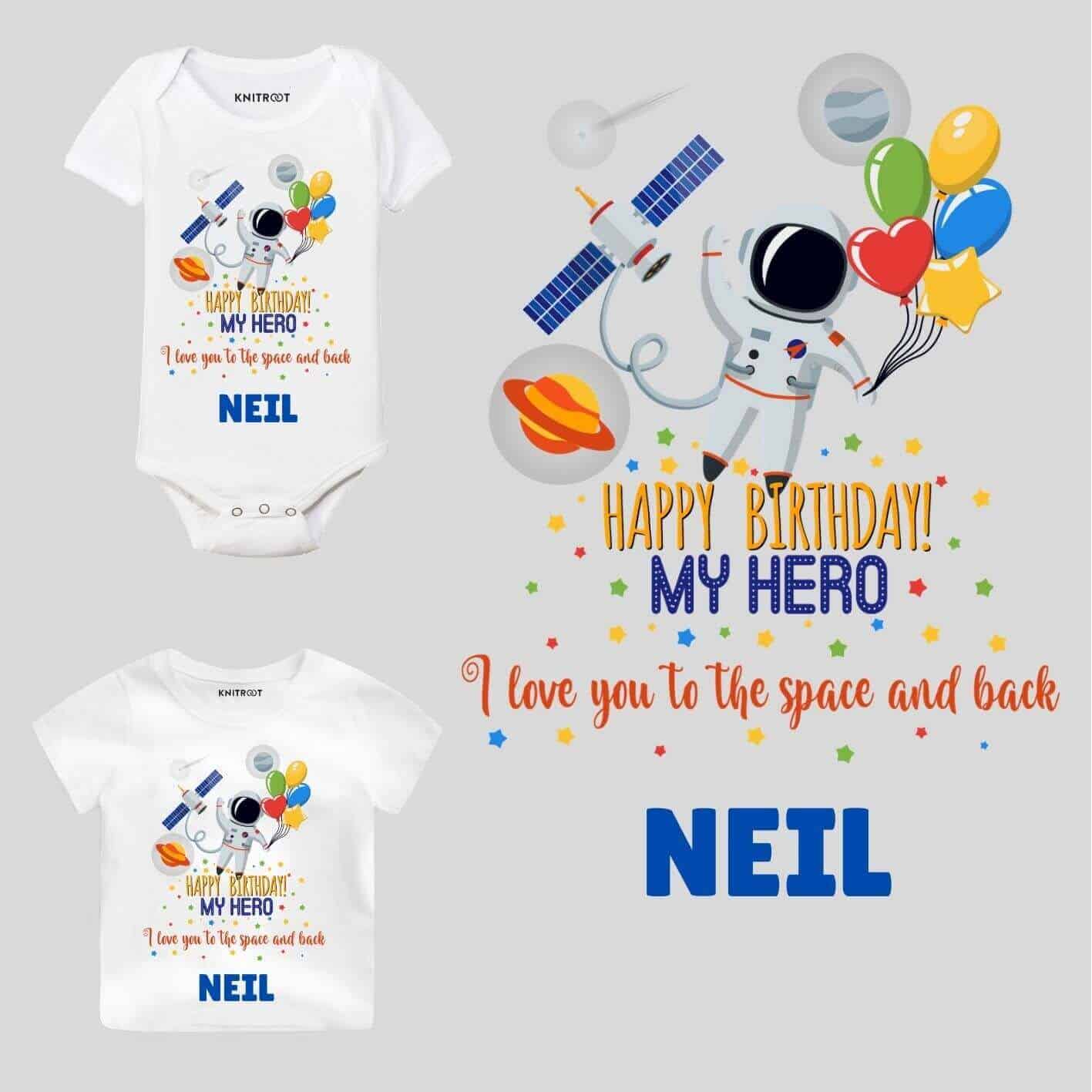 My Hero Dad Birthday Baby Clothes