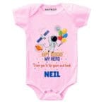 My Hero Dad Birthday Baby Clothes